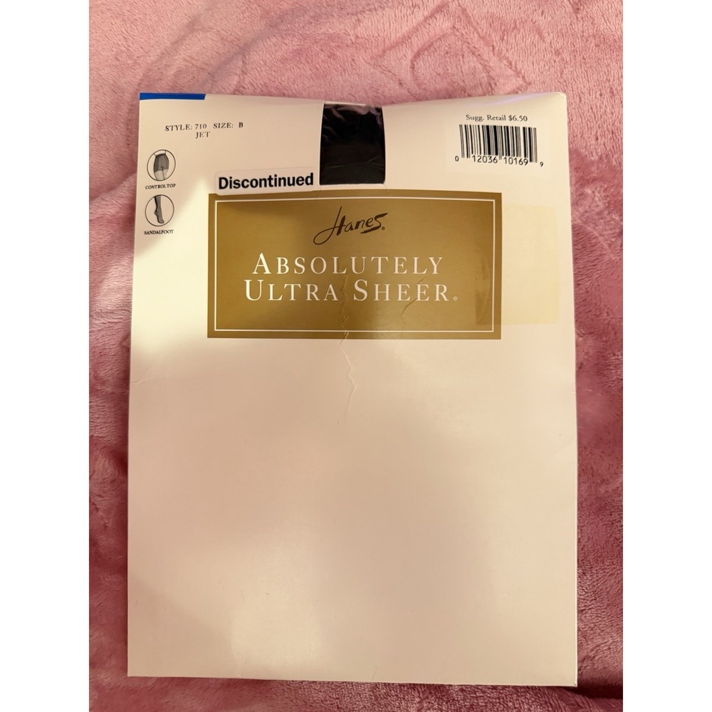 NOS Hanes Absolutely Ultra Sheer Pantyhose Control Top Style 710 Size‎ B in Jet